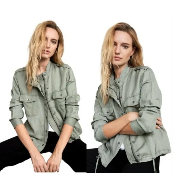 Collins Women's Utility Jacket in Sage Green Size Small - Image 2