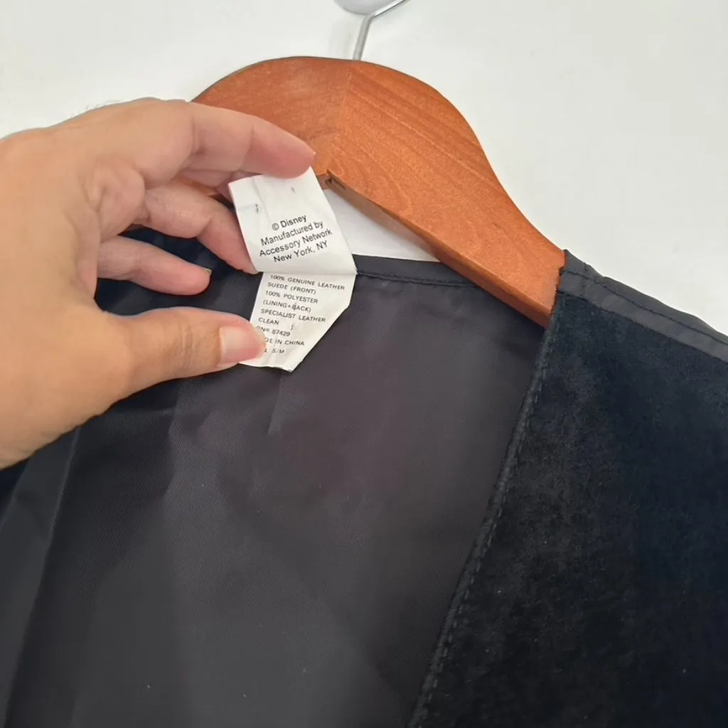 Disney Mickey Unlimited Western Suede Fabric Vest Size S/M - Image 4