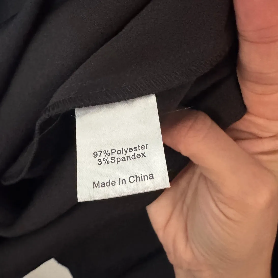 NWT Tuckernuck Black Crepe Shirt Dress in Black Size XXL - Image 6