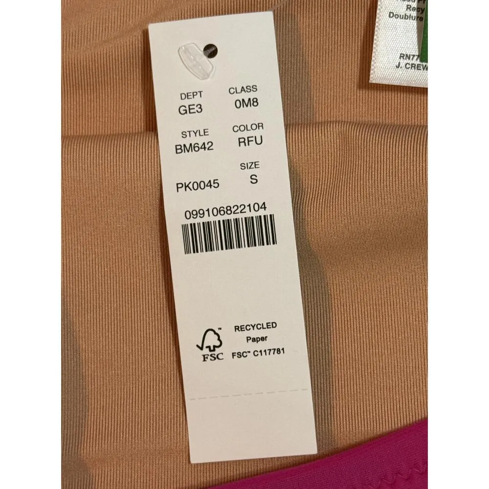 NEW J.Crew Hallie Bikini Bottom Swimwear Radiant Fuchsia Pink Size Small S BM642 - Image 10