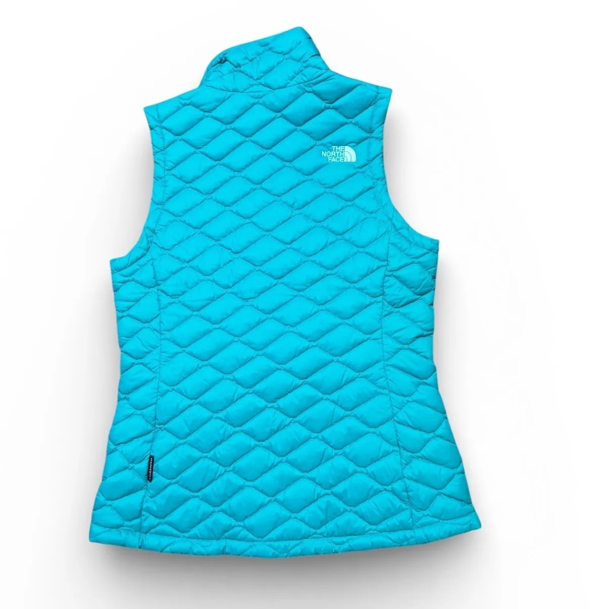 The North Face Thermoball Womens Vest Teal Blue Puffer Quilted Size Small Hiking - Image 2