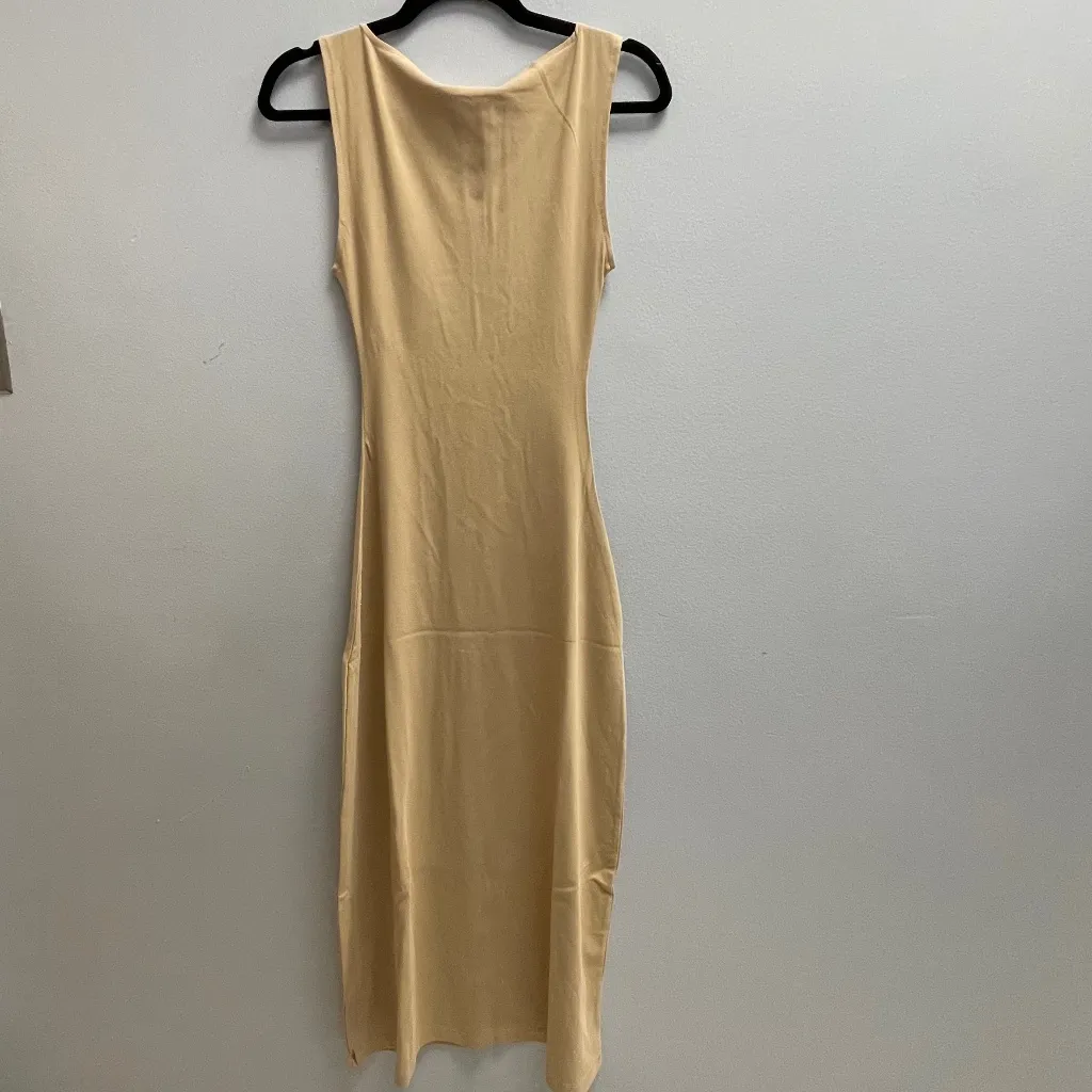 WeWoreWhat Boat Neck Small Midi Dress - Beige - NWT - Image 2