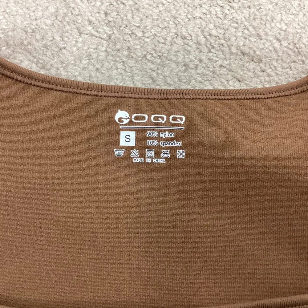 OQQ Bodysuit Size Small Brown - Image 6