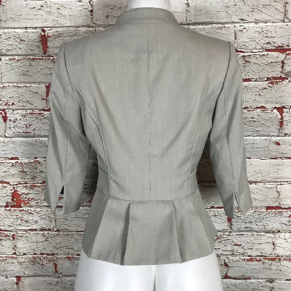 White House Black Market Blazer Size 0 NEW Ruffle Coat Jacket 3/4 Sleeve Career - Image 5