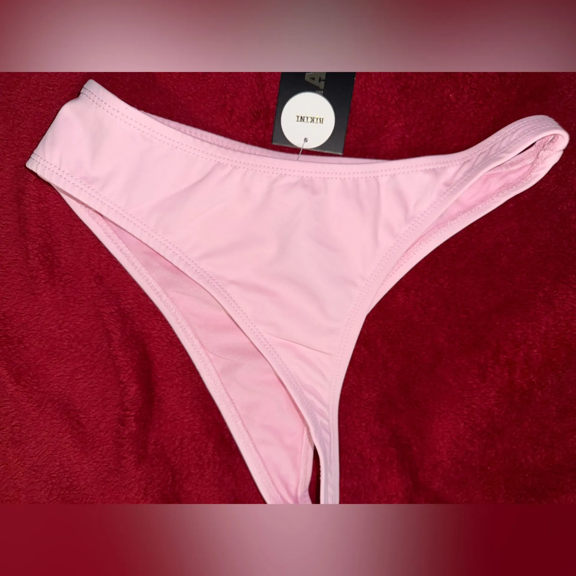 New Women’s PLAYBOY Pink Swimsuit Bikini Bottom size Xs - Image 2