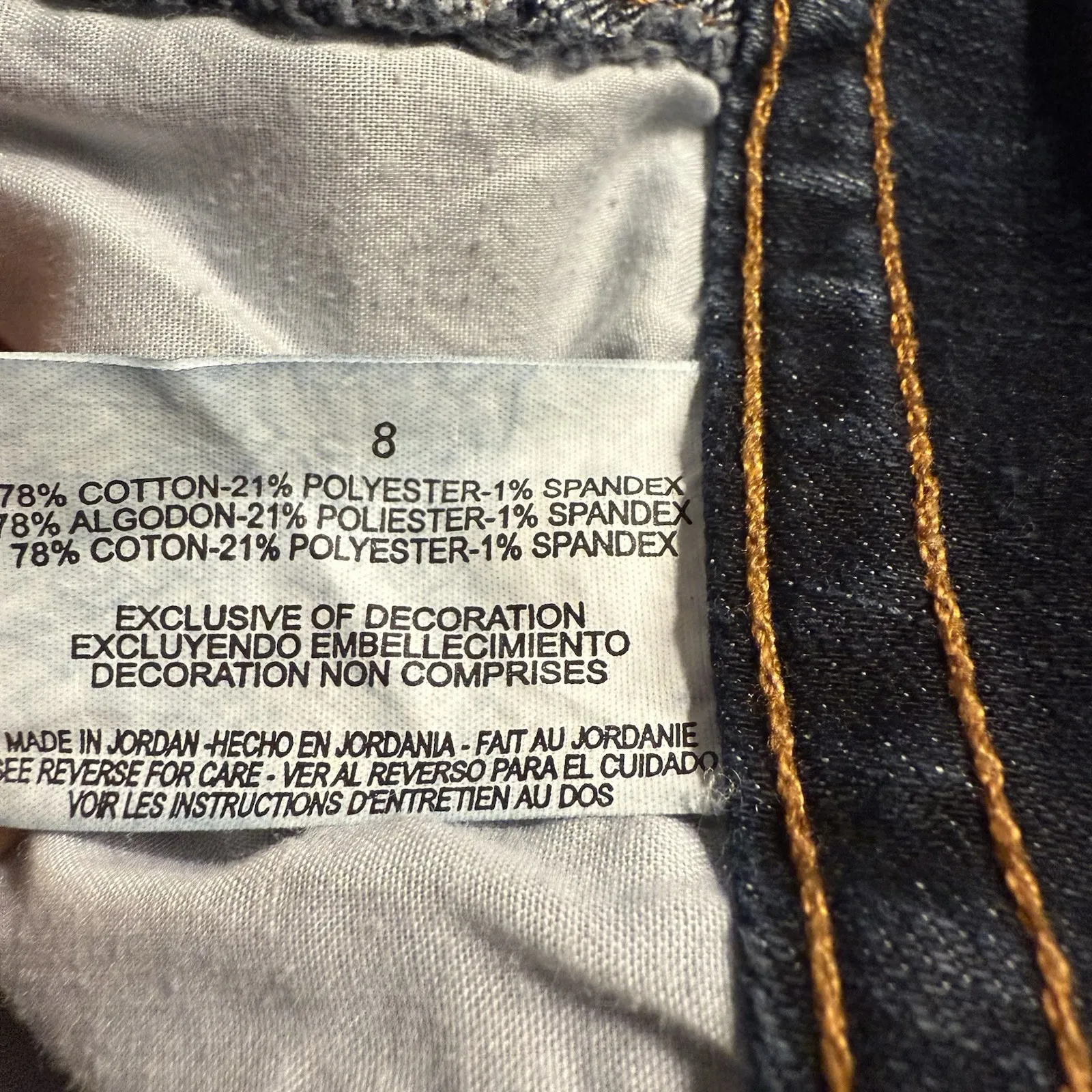 Gloria Vanderbilt Jeans Women 8 M Flap Pocket Bootcut Straight 28" Inseam Denim - Image 6