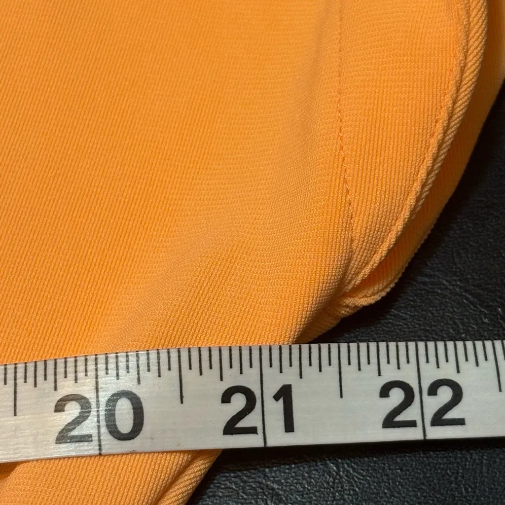 Boston Proper V-Neck Midi Dress size L darker peach color than pictures - Image 10