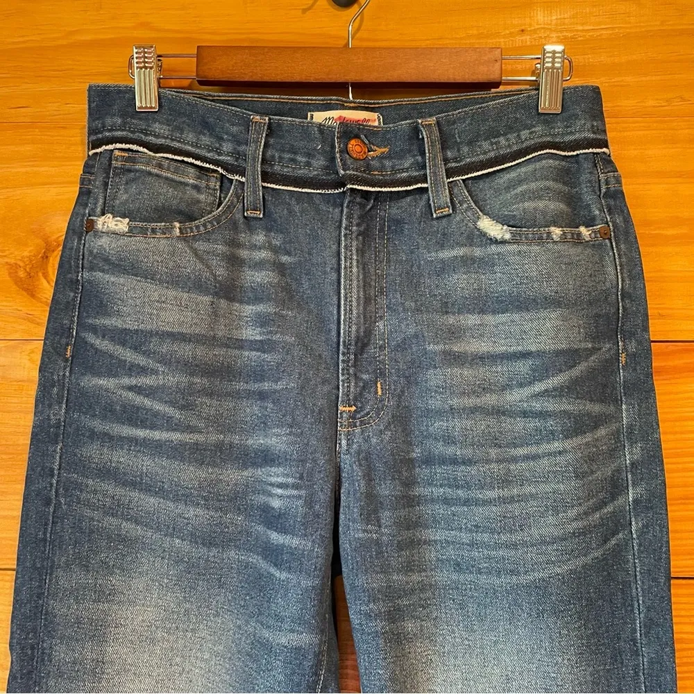 Retro Crop Bootcut Jeans: Knee Rip Edition 27 - Image 5