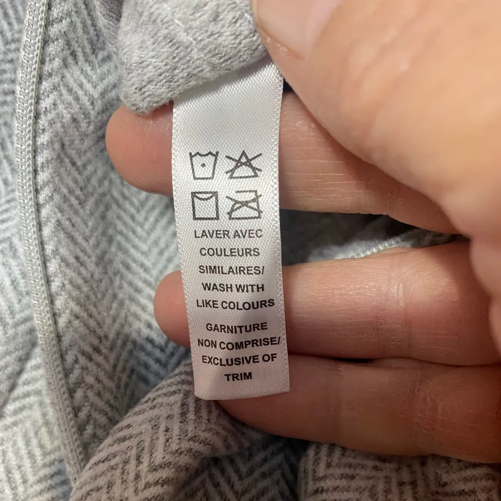 Kyodan ‎ Lorelai mock neck half zip sweatshirt, gray size petite small - Image 8