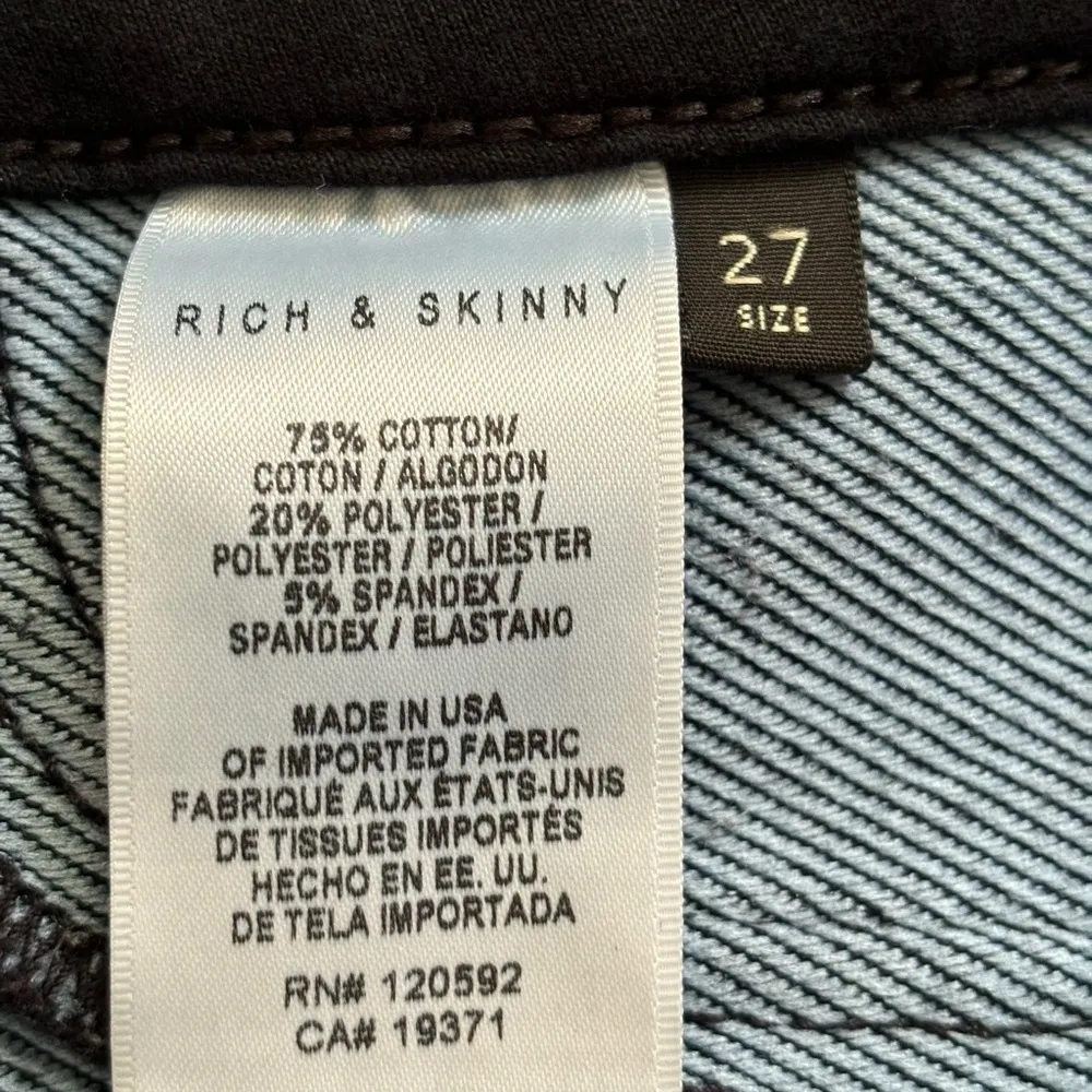 Black Skinny Jeans Size 27 - Image 7