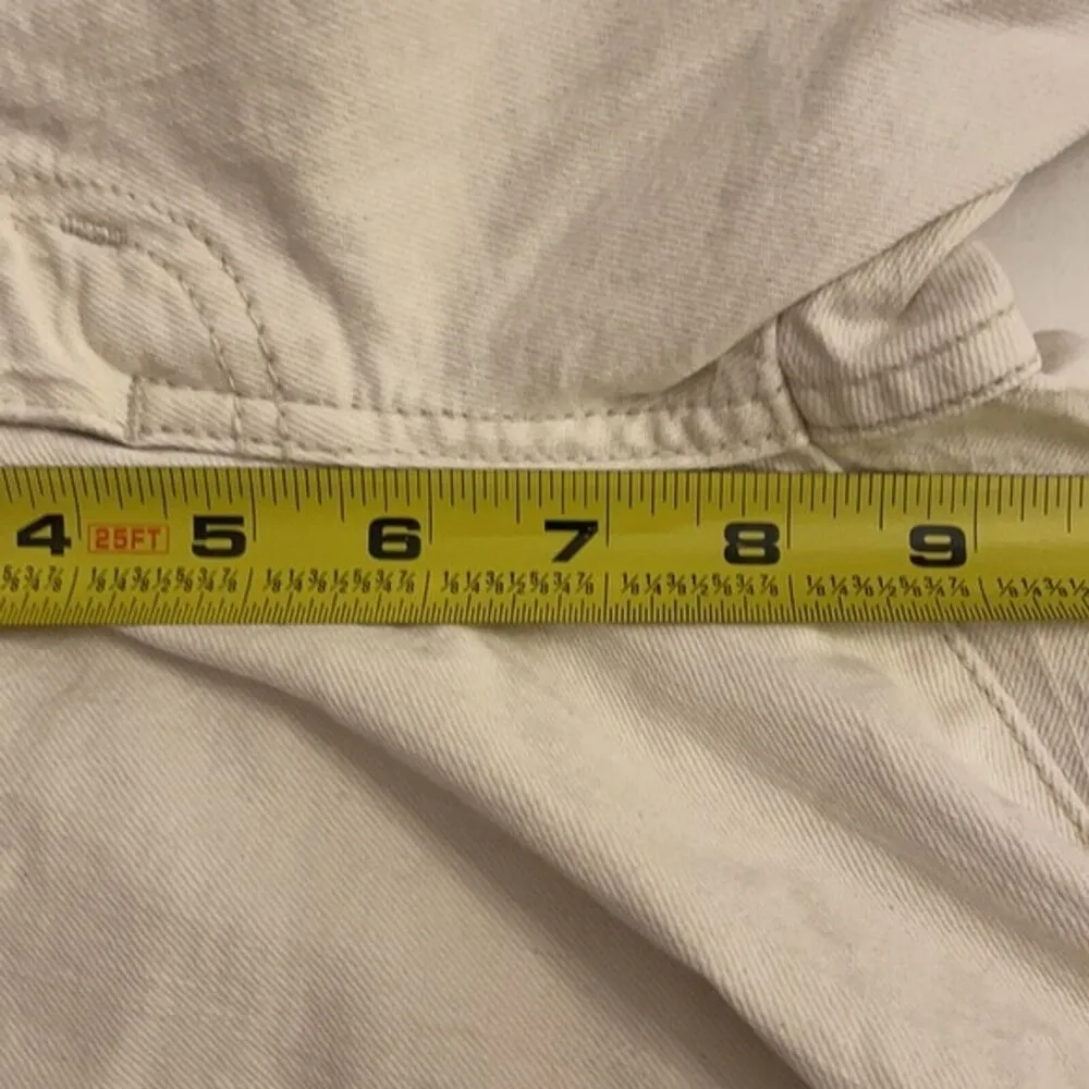 Current Elliott Jeans Womens  25 Skinny Natural Denim Destroy Off White - Image 10