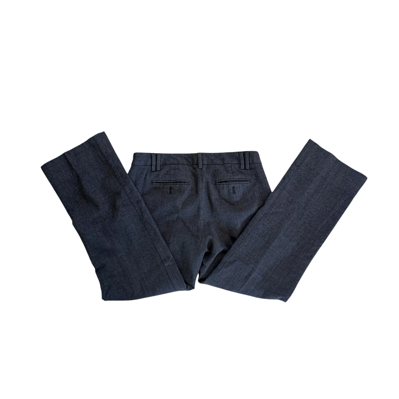 2007 Y2K Gap Gray Virgin Wool Straight Leg Trousers - Image 5