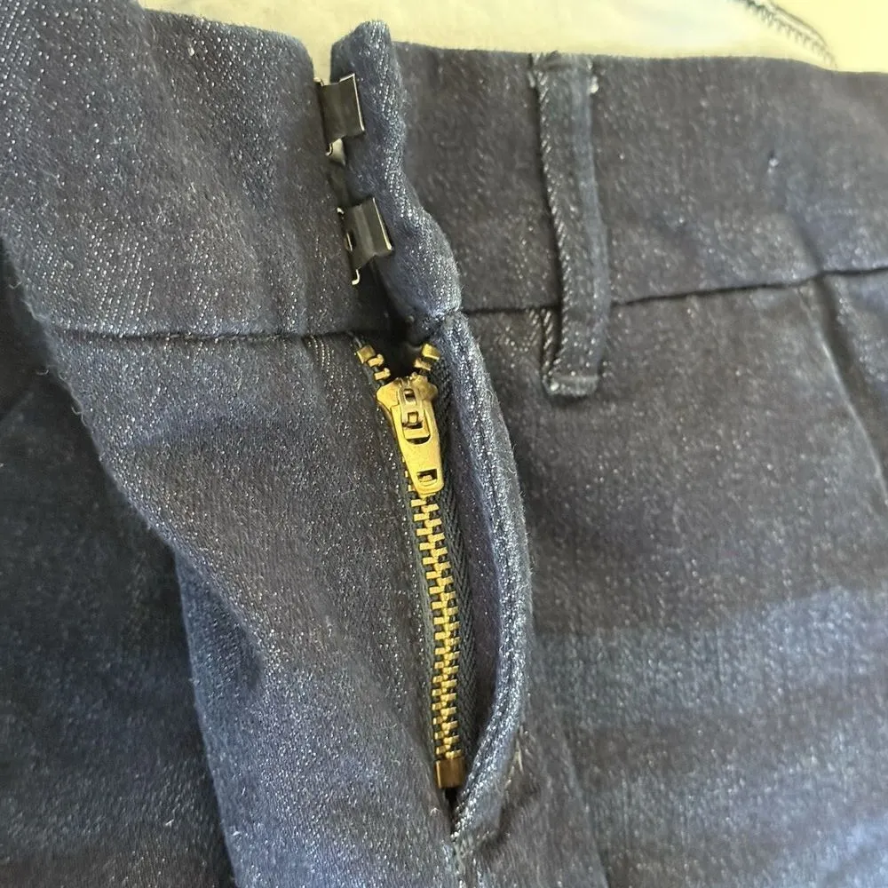 DEAR JOHN Womens 26 Denim Shorts Dark Blue Cuffed Stretch Classic Casual - Image 11