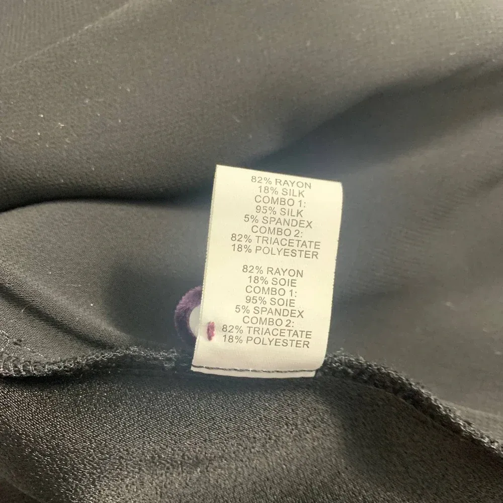 Ramy Brook Nina Jumpsuit Purple Velvet Black Yellow Sash Size‎ US 2 - Image 12