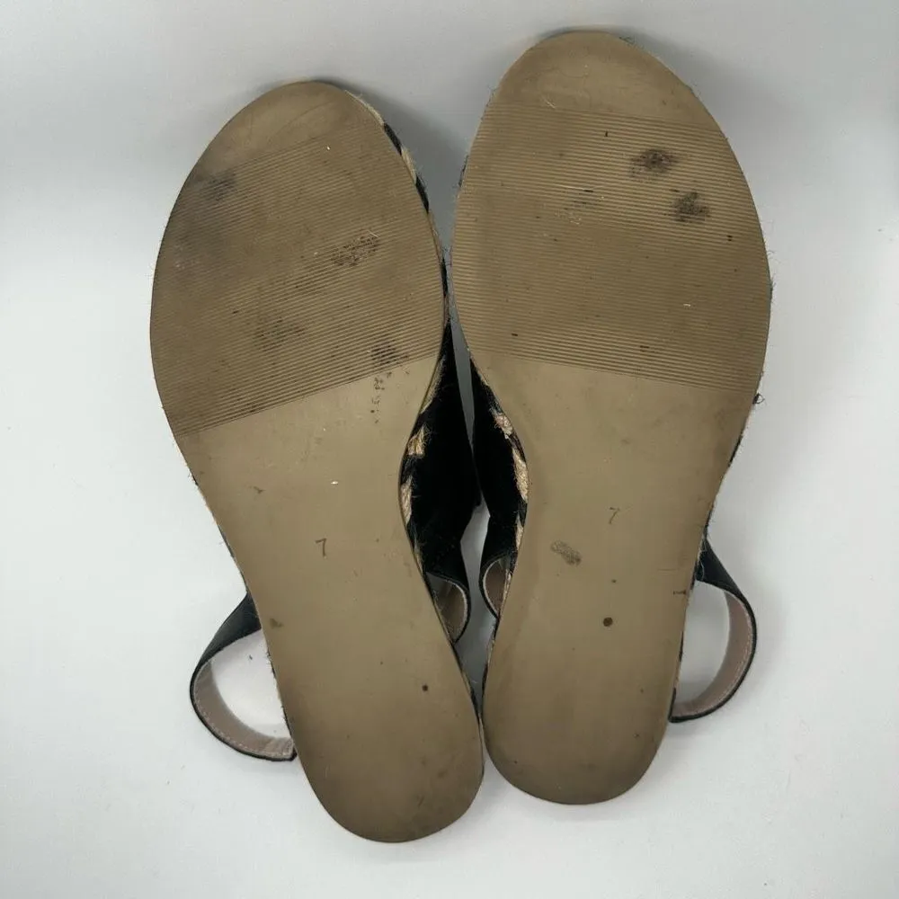 Matisse Capri Espadrille Sling Back Sandals Black Size 7 - Image 9