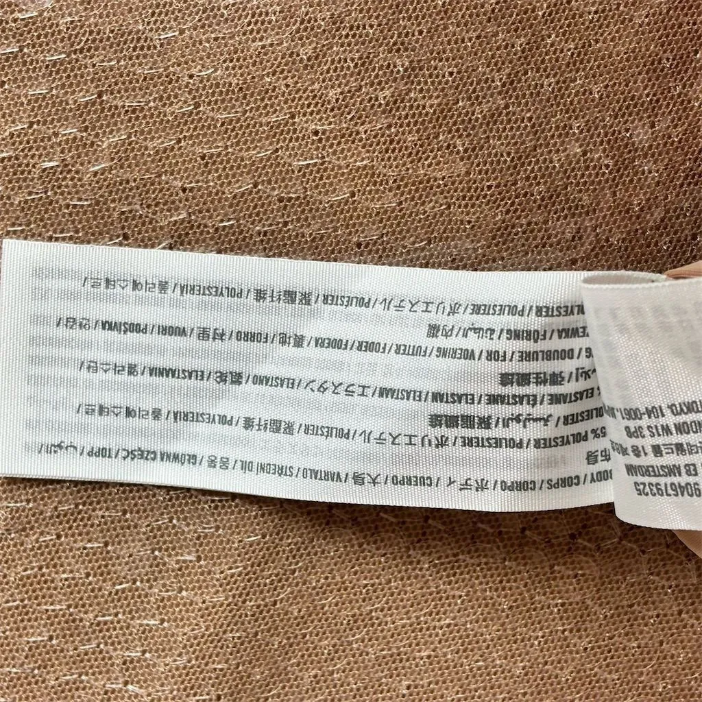 Abercrombie & Fitch Women's XL Beige Sequin Knee Length Pencil Skirt Holidays - Image 8