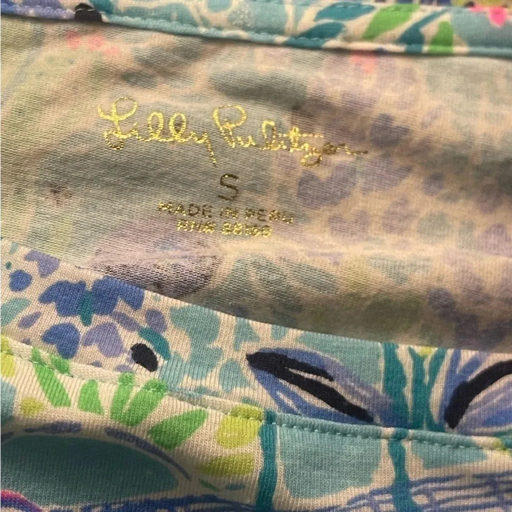 New! Lilly Pulizer Boat Neck Long Sleeve Shirt Bayside Blue Lilly Loves Texas - Image 3