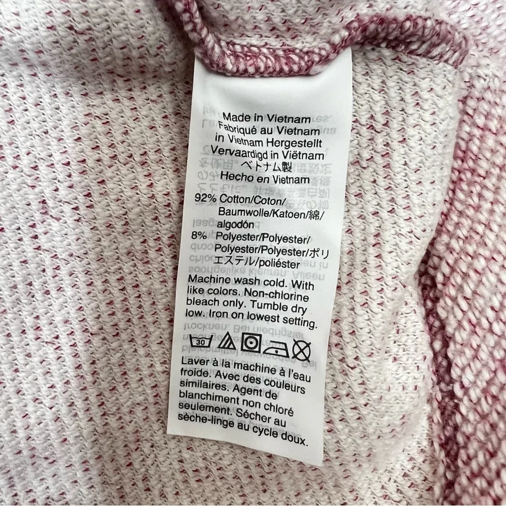 J. Crew Turtle Neck Tweet Knit Pullover Sweater Size M Light Pink - Image 7