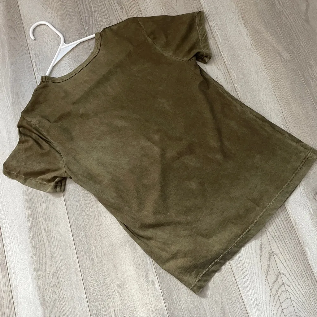 Cotton Citizen Tshirt distressed vintage dyed womens Green (xsmall) casual - Image 4