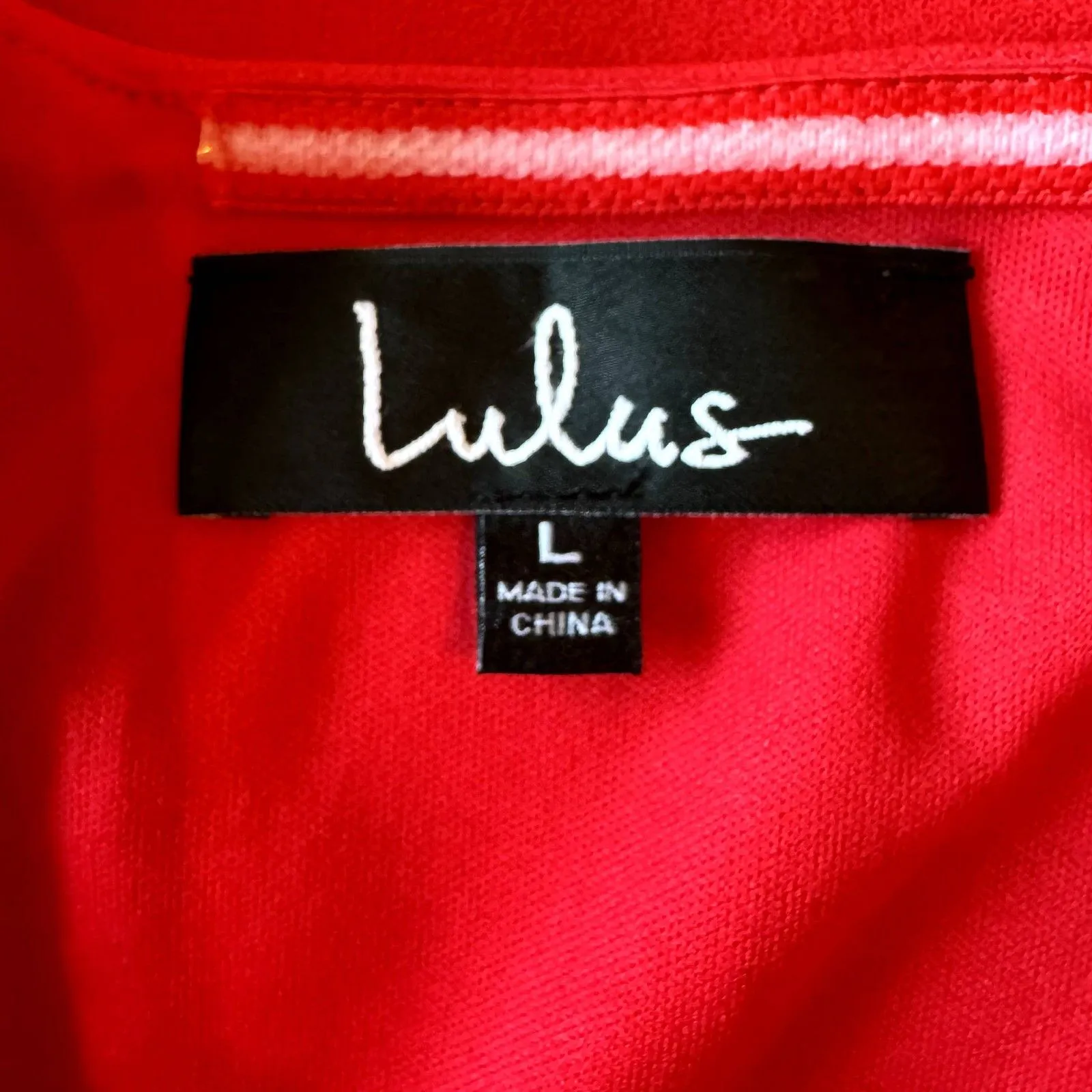 Lulus | Play the Party Red Off the Shoulder Skater Dress Size Large NWT Prom - Image 9