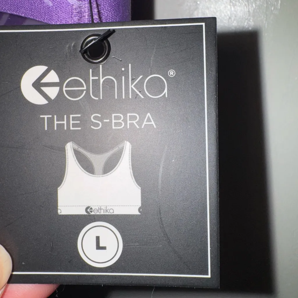 Ethika  Purple Racerback Sports Bra - Image 4
