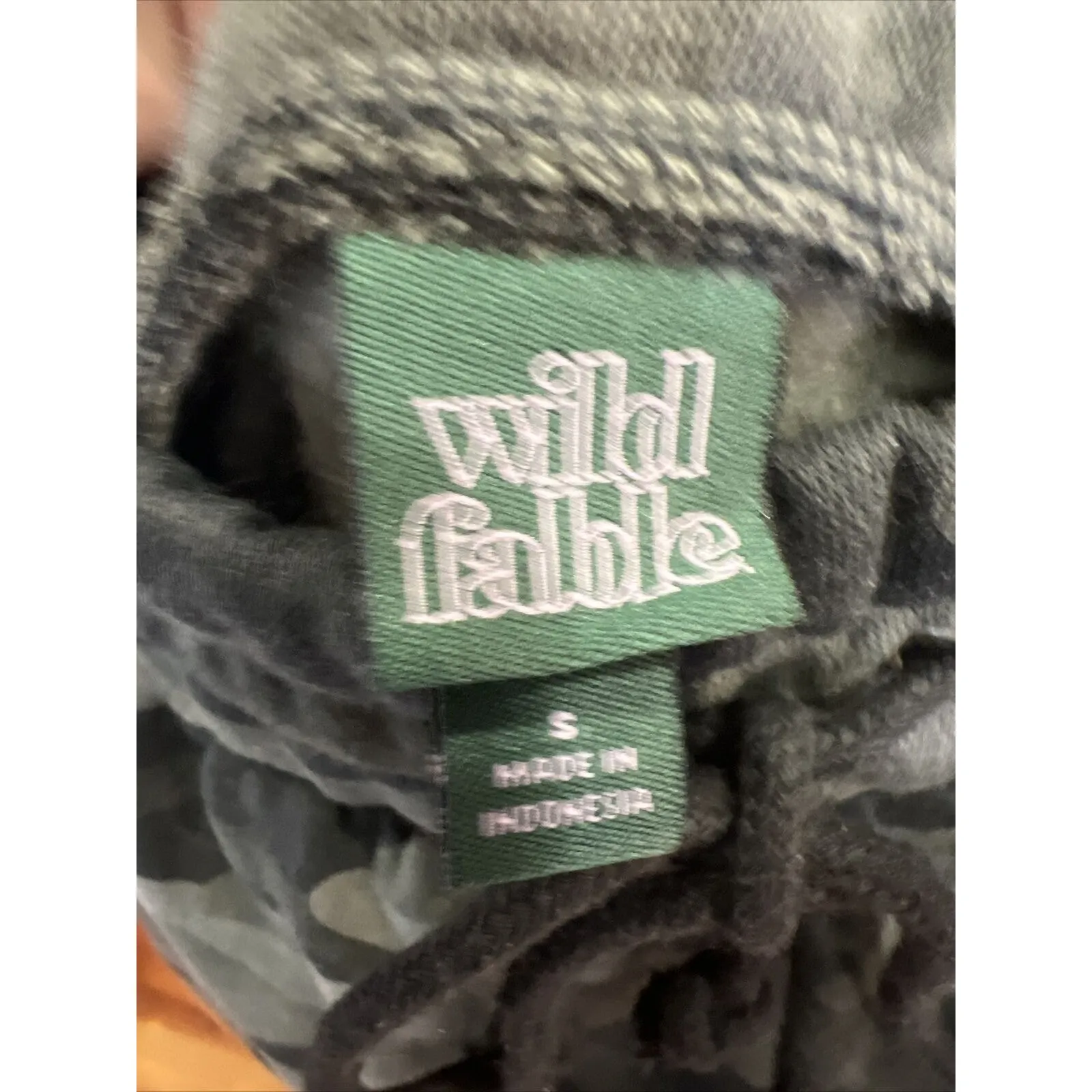 Women's Jogger Sweatpants High Rise Green Camouflage - Wild Fable Small NWT - Image 4