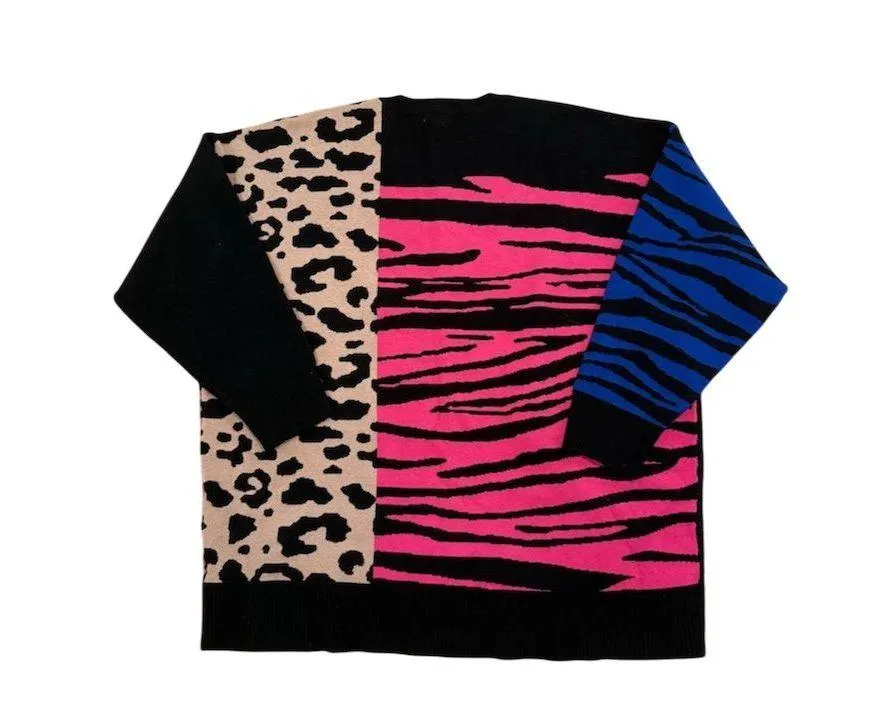 Torrid Women's Animal Print Crew Neck Pullover Sweater Size 3 - Image 7