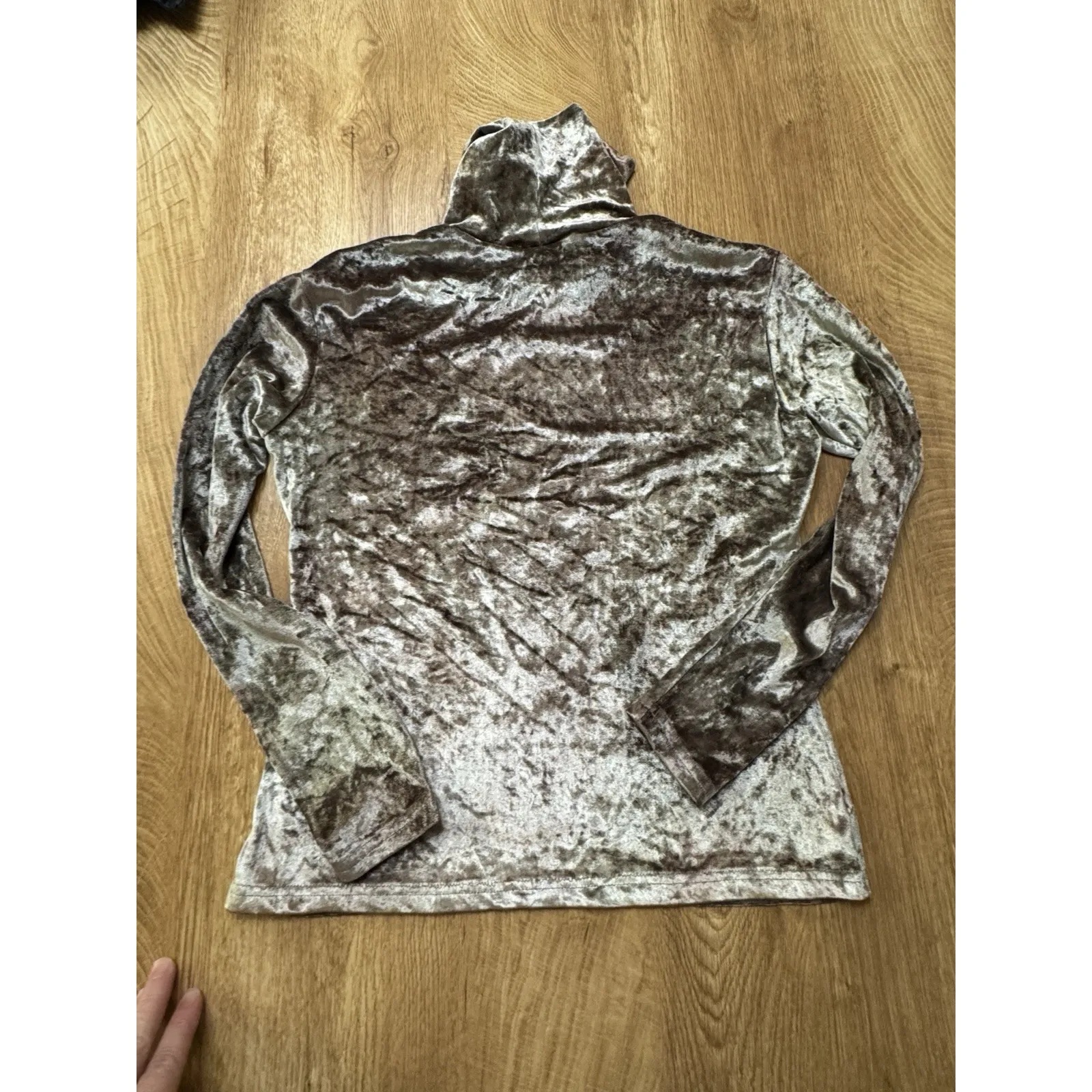 Cache Velvet Fitted Turtleneck Vintage 90s Y2K Size Small Whimsy goth Fairy - Image 4