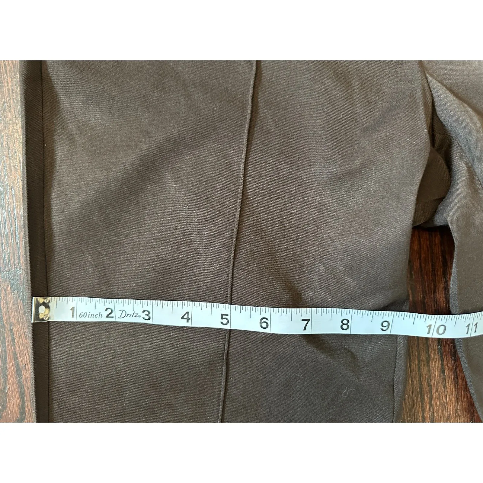 Vintage y2k low rise Brown Preppy Trousers Size 9 - Image 11