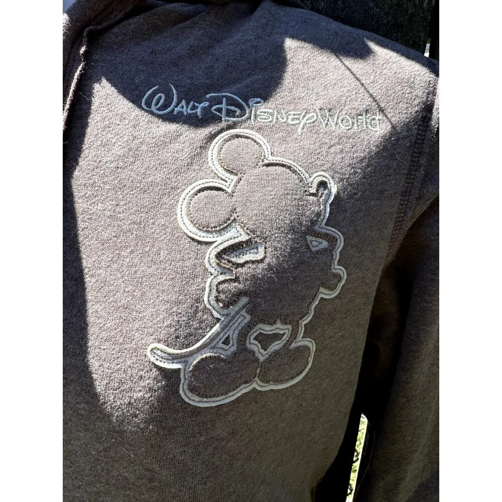 Brown disney parks mickey mouse sweatshirt 71 women's large - Image 2