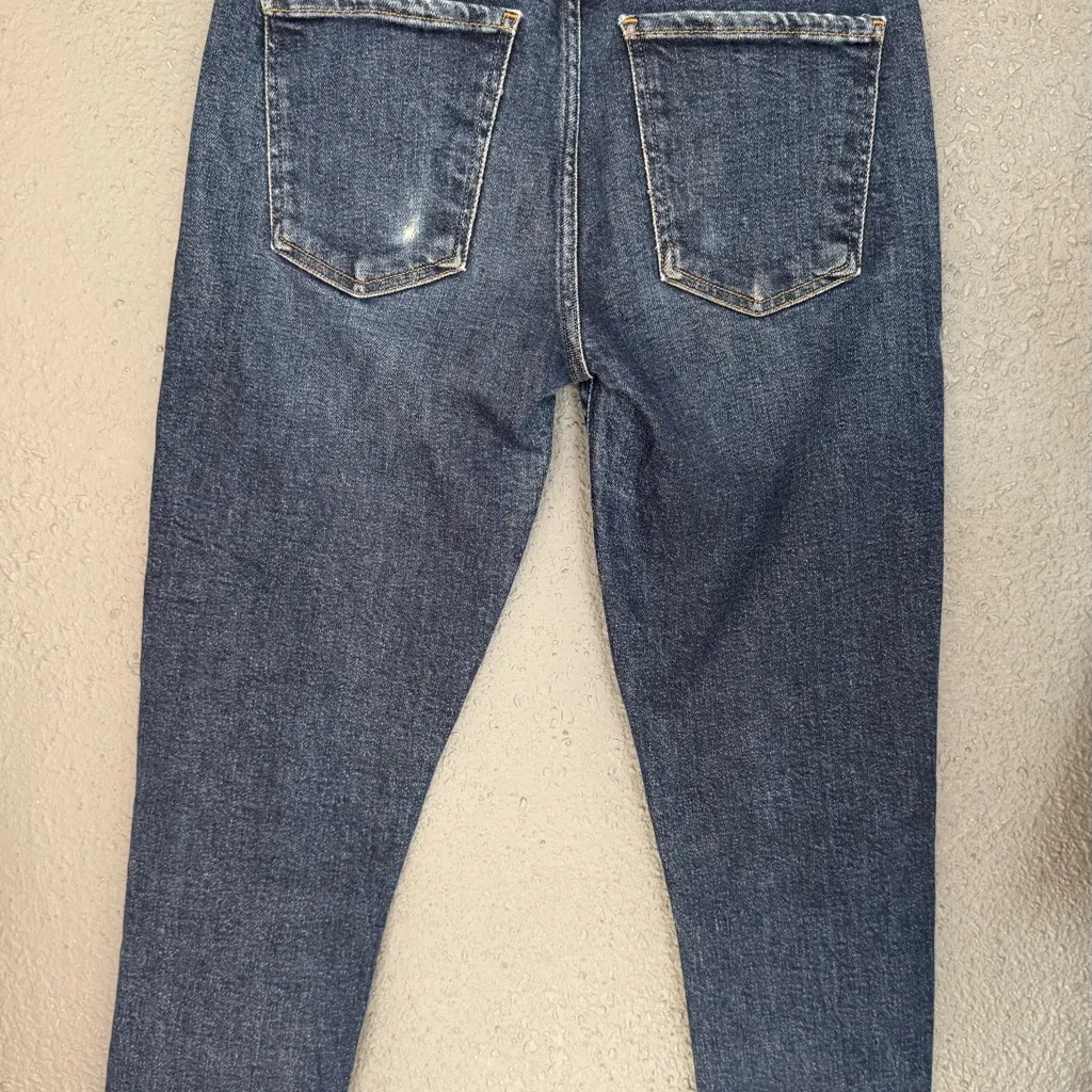 AGOLDE Sophie Skinny High Rise Stretch Denim Blue Jean - Image 4