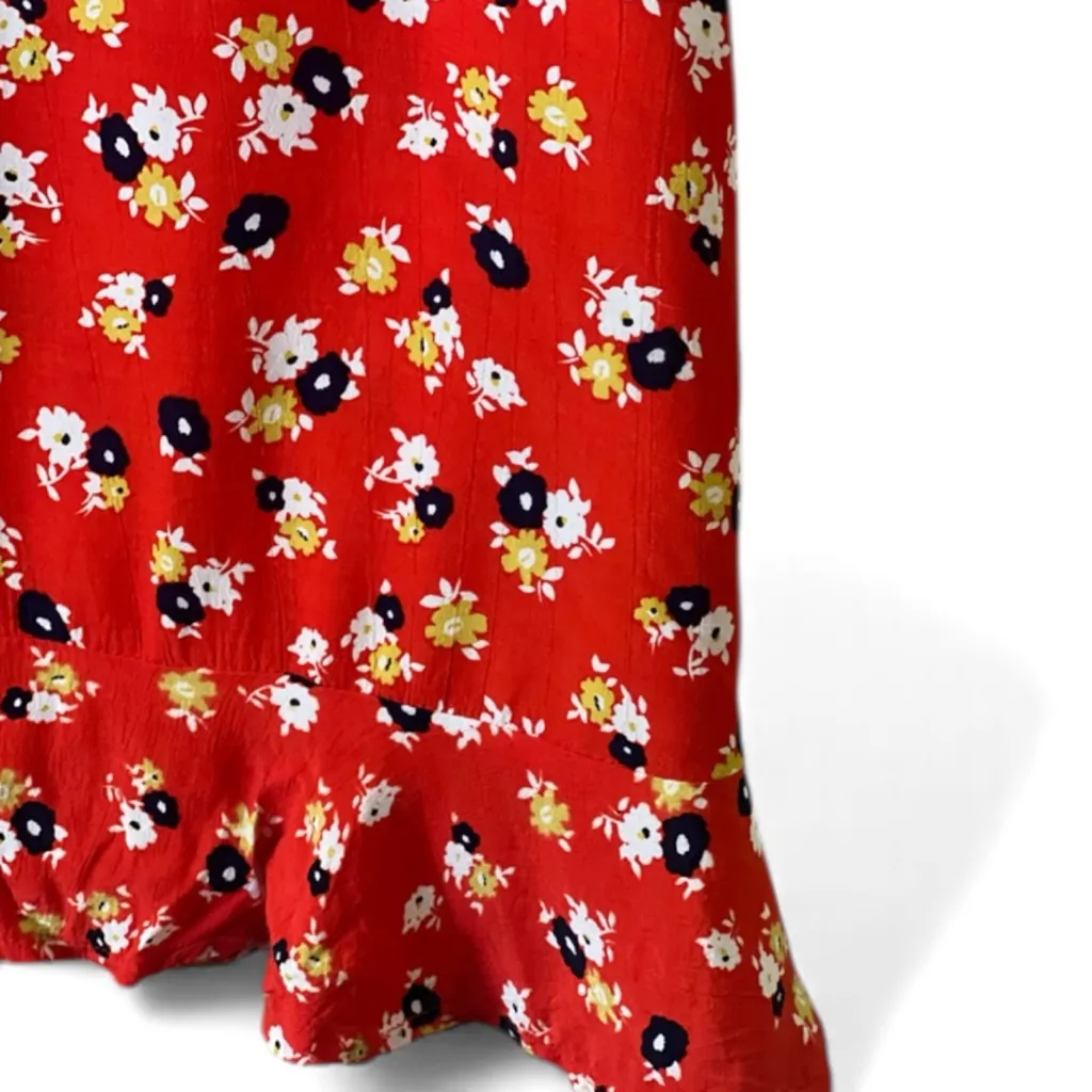 Faithfull The Brand Daphne Floral Short Sleeve Mini Dress - Image 10