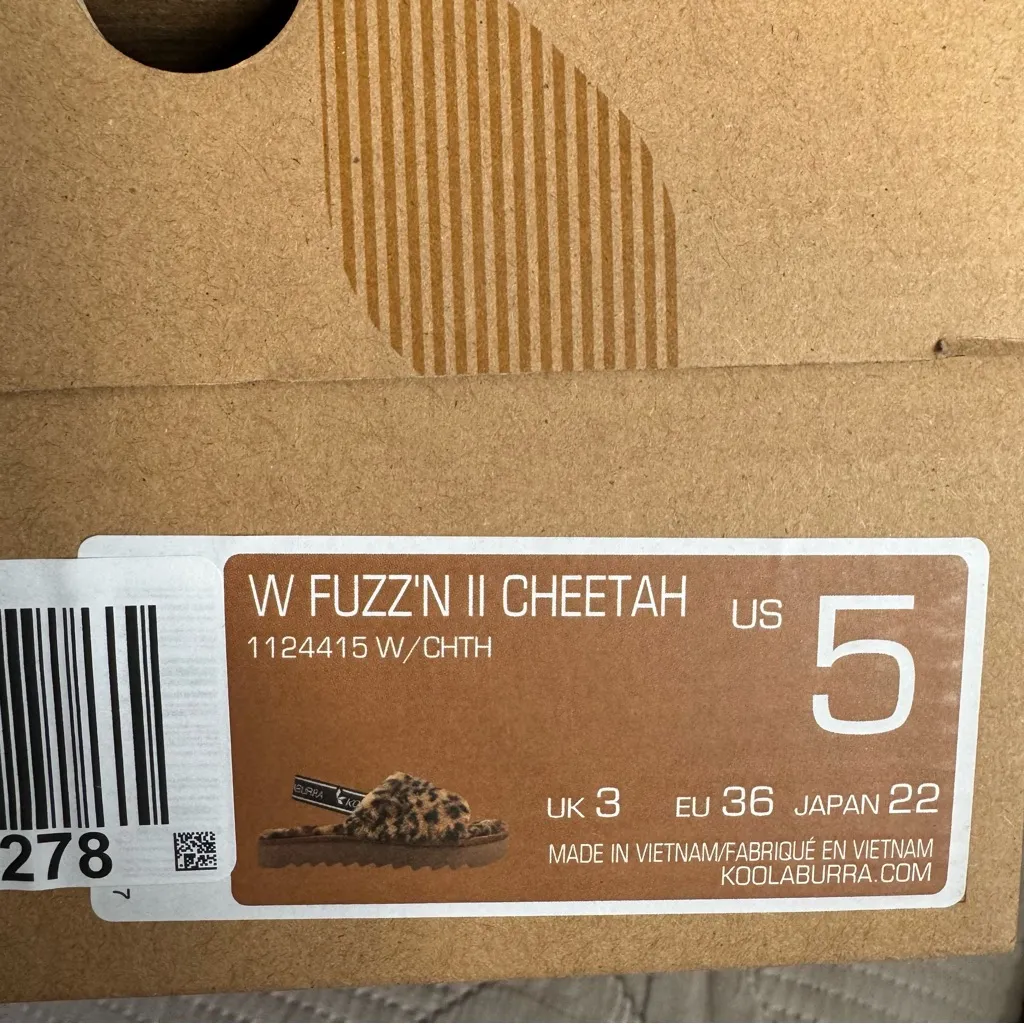 Koolaburra by Ugg Fuzz’n Cheetah Leopard Print Slippers - Image 5