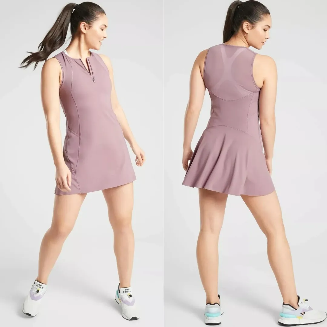 Athleta‎ Match Point Dress Cascadia Violet Size Large - Image 2