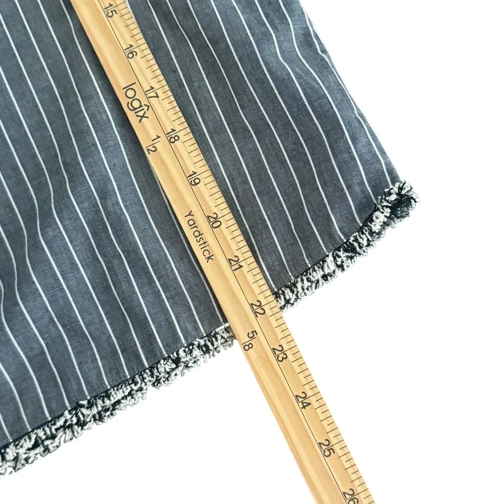 Anthropologie Dolan Left Coast Flare Bell Sleeve Top Women S Coastal Chic Frayed Gray - Image 10