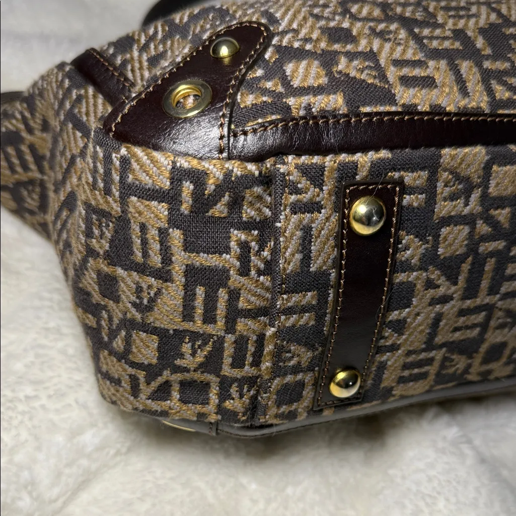 Etro Black and Tan Patterned Tote Bag Brown - Image 4