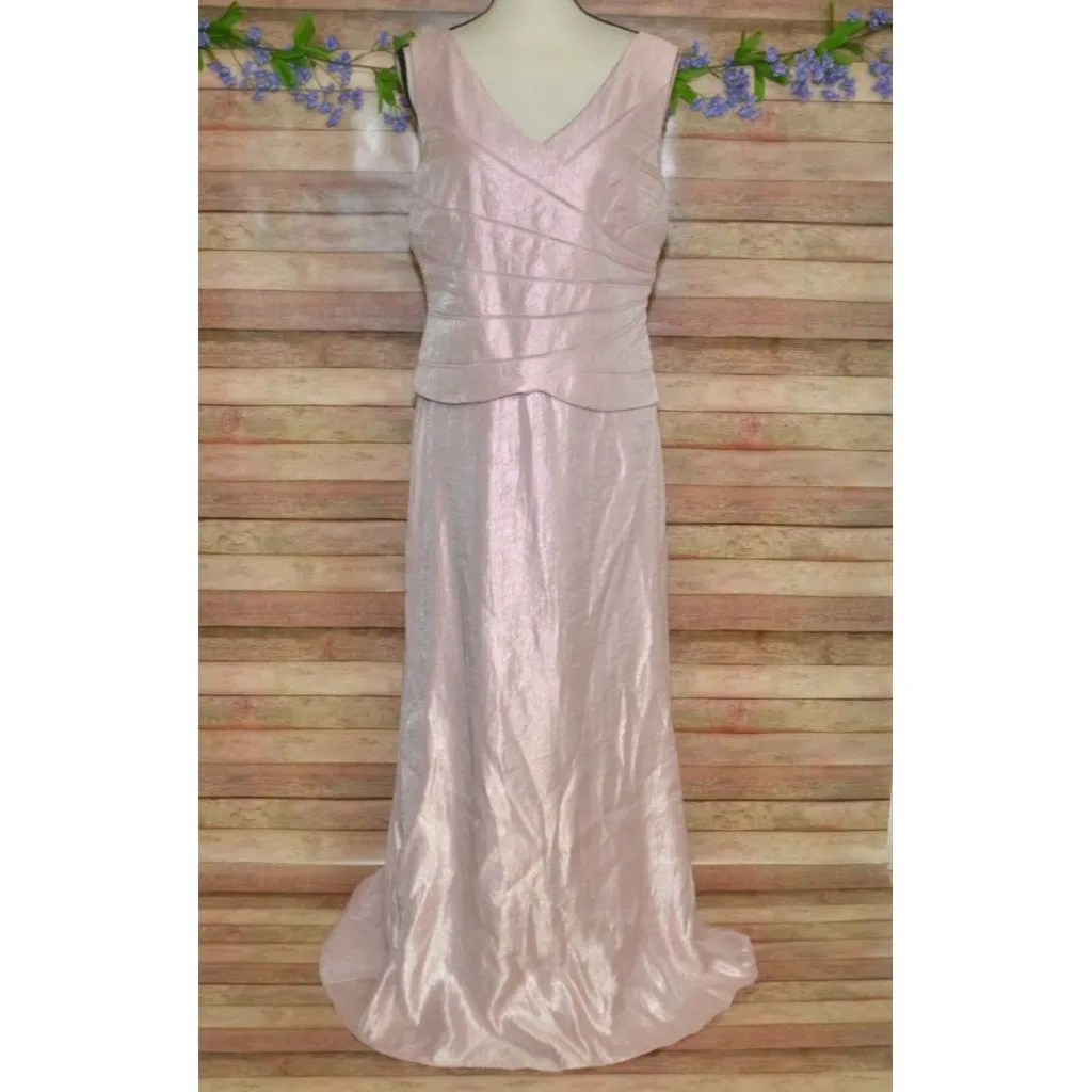 NWT Jessica Howard Pink 2 Piece Maxi Gown Dress & Jacket Size 12 Formal Event - Image 5
