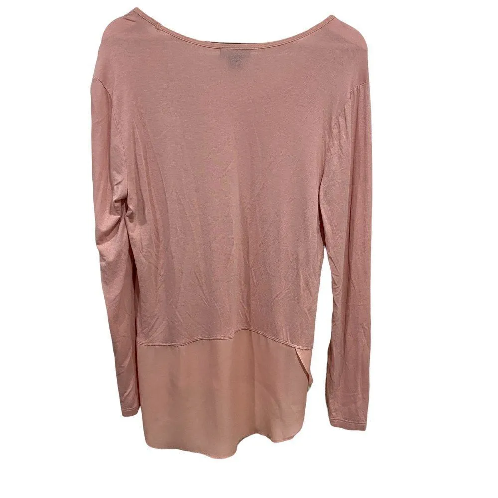 Metaphor blush pink layered long sleeve blouse size medium - Image 5