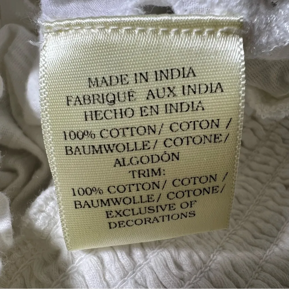 Porridge White Freya Lace Eyelet Top - Image 14