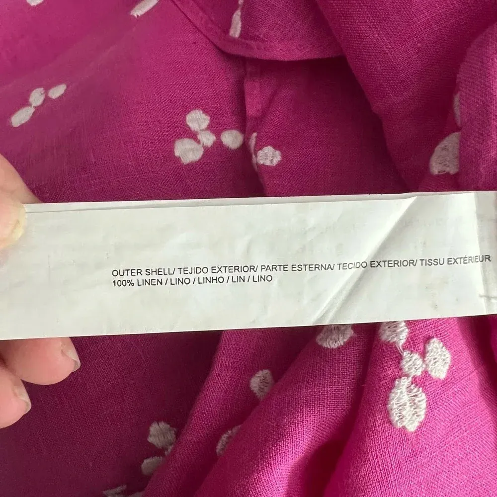 All Things Mochi Ola Maxi Skirt Embroidered Ruffle Floral Pink Size Medium Pink - Image 12