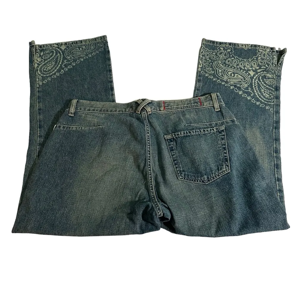 Guess Capri’s Denim Jean Boho Sz 31 NWT - Image 2