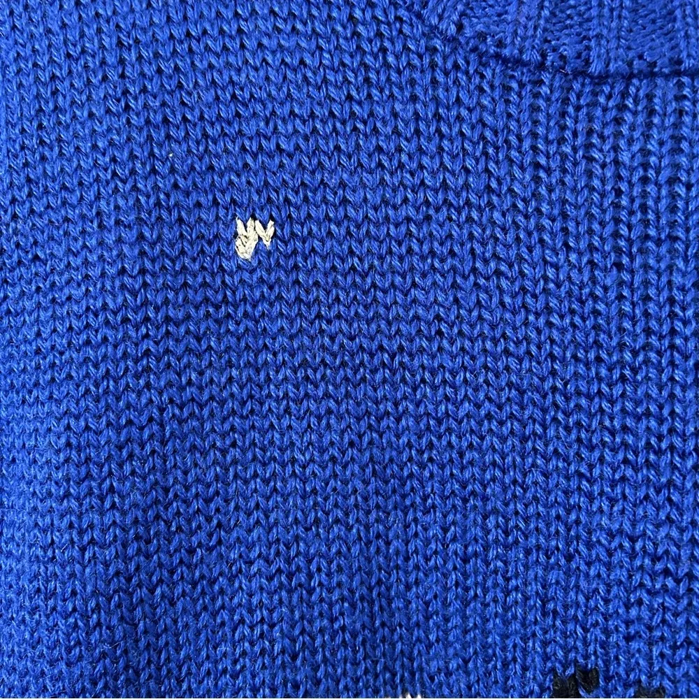 Ugly Christmas sweater vest Santa sleigh and reindeer Sz M Size M - Image 4