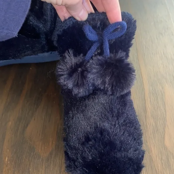 Muk Luks Bootie‎ Memory Foam Slippers Blue Size undefined - Image 3