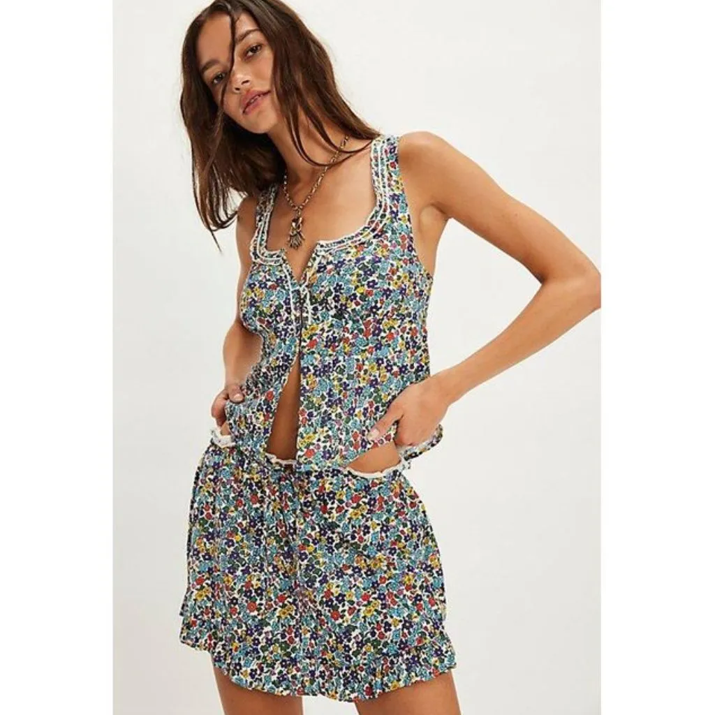 FREE PEOPLE Ellia Printed Set in Primary Combo Size Medium NWT - Image 12