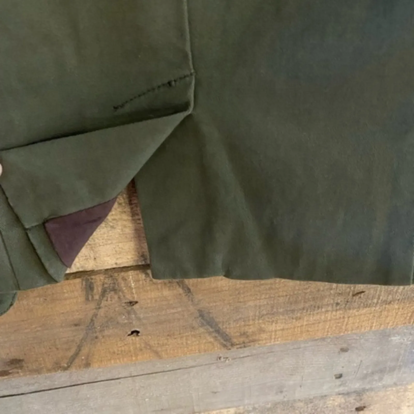 Zinc‎ Olive Military Style Jacket Size Medium - Image 3