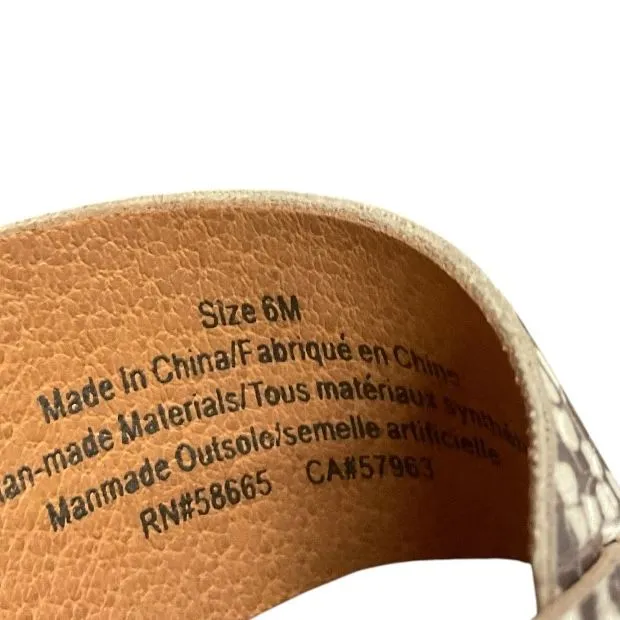 Treasure & Bond Poppy Snake Espadrille Wedge Heels Sandals Size 6M Ankle Strap - Image 13