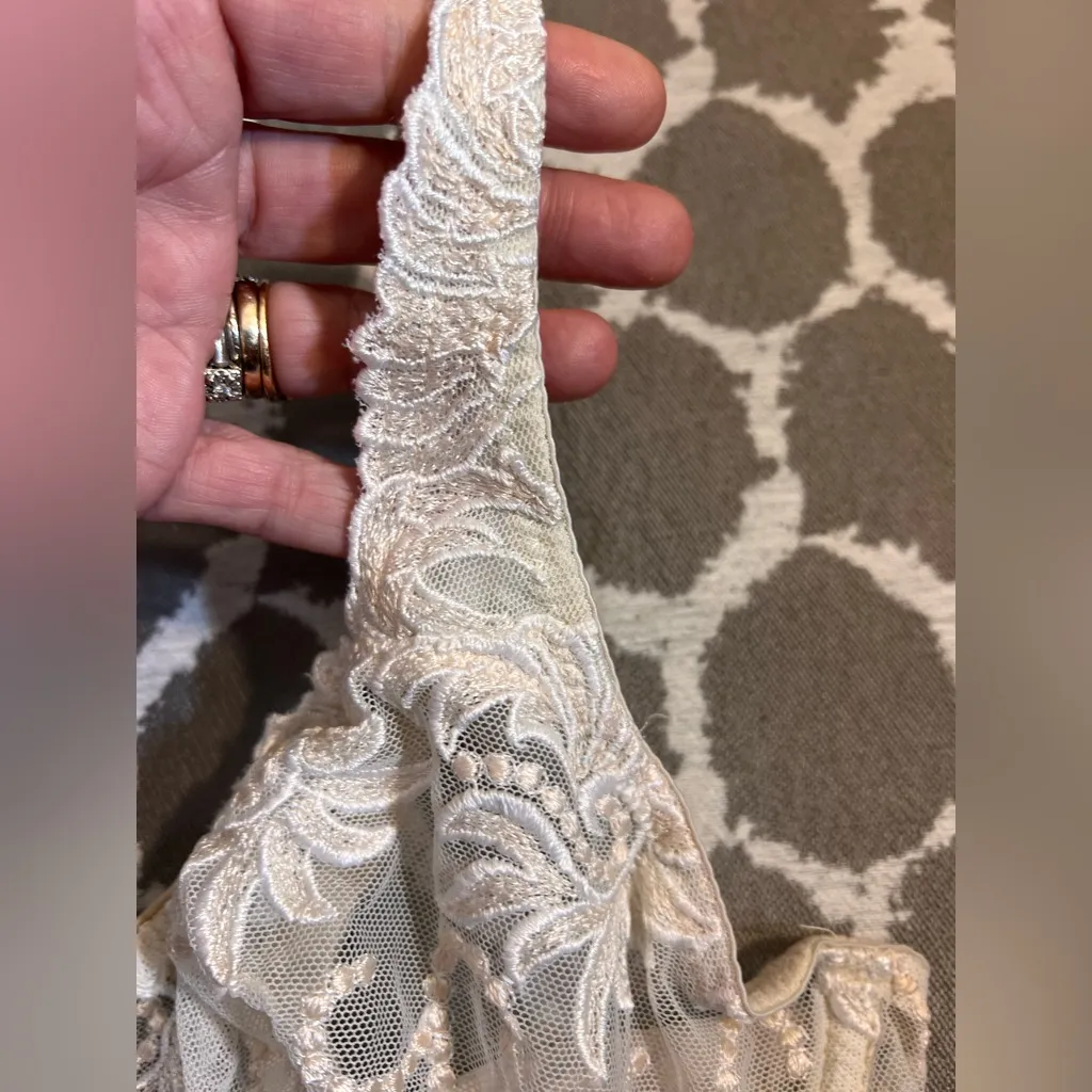 Soma Cream Lace Bra Intimates Size undefined - Image 8