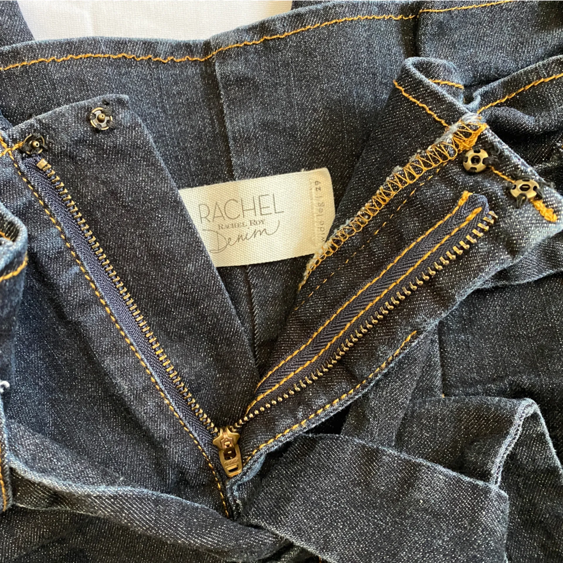 Rachel Roy Denim Wide Leg Stretch Capri Size‎ 29 Blue - Image 9