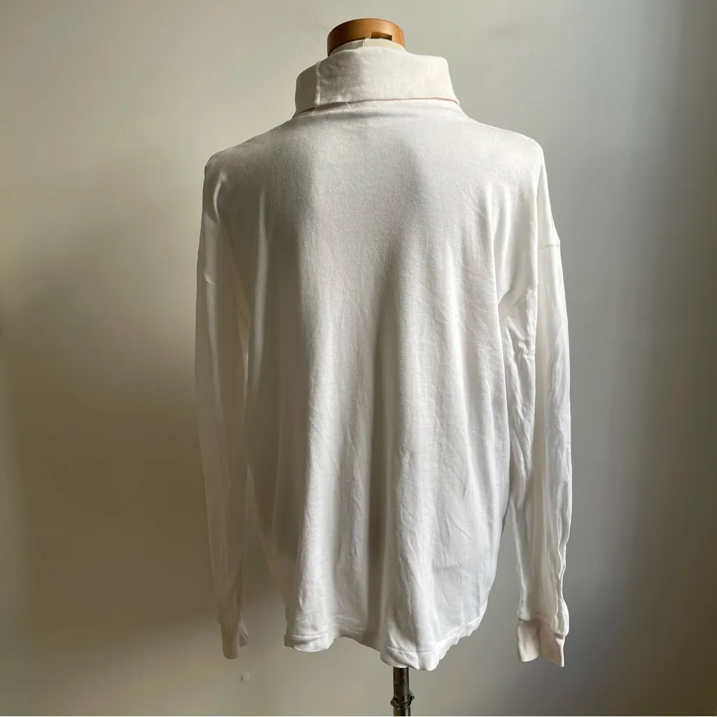 Vintage 80s Unicorn Rainbow Turtleneck Hand Painted Glitter Kidcore Large - Image 4