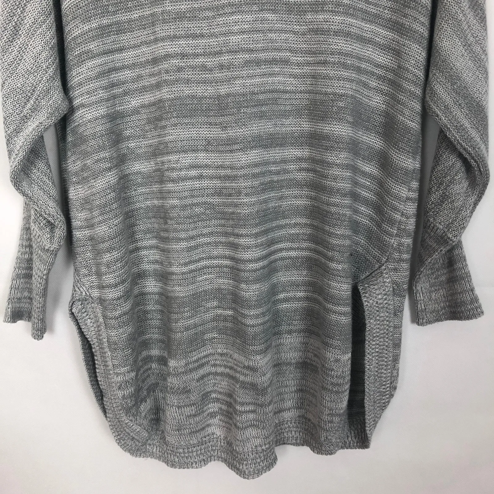 De Collection Cowl Neck Dolman Sleeve Gray Sweater - Image 8